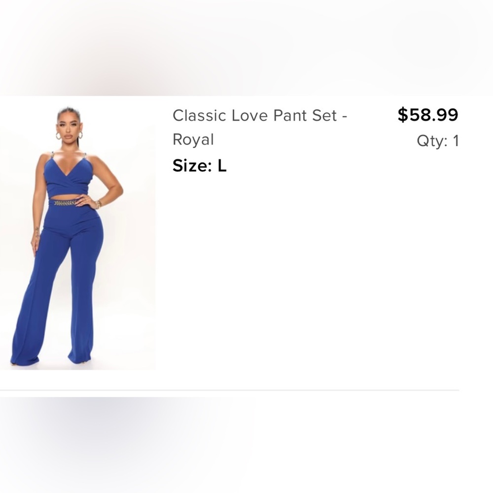 Brand new! Pant set, cropped top, adjustable straps, wide leg pants,